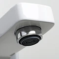 Смеситель для ванны с душем Wasserkraft Aller 1061WHITE белый/хром