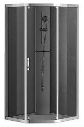 Душевая кабина Azario Denver 90х90х200см AZ-N10806 900 GREY профиль хром, стекло серое
