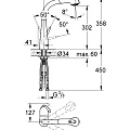 Смеситель для кухни Grohe Zedra 32553000 хром