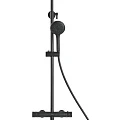 Душевая стойка ARROW AG3317SHMB с термостатом, черный матовый