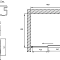 Душевой уголок Vegas Glass ZP+ZPV NOVO h2000 100*80 07 01 профиль хром матовый, стекло прозрачное