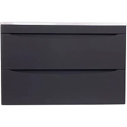 Тумба под раковину Style Line Бергамо мини 80 СС-00002324 антискрейч черный матовый