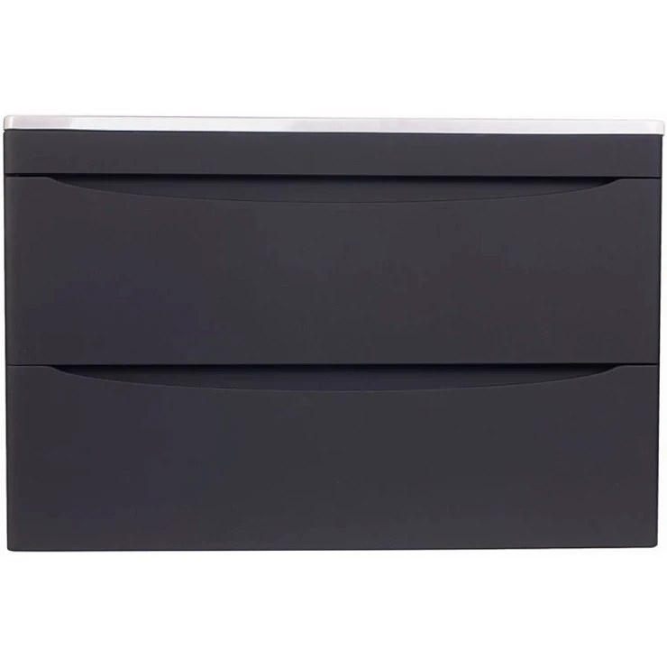 Тумба под раковину Style Line Бергамо мини 80 СС-00002324 антискрейч черный матовый