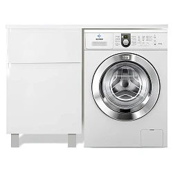 Тумба с раковиной Эстет Dallas Luxe 110 L ФР-00001965 белая глянцевая