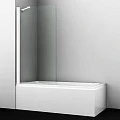 Шторка на ванну Wasserkraft Berkel 80x140см 48P01-80WHITE fixed профиль белый,
