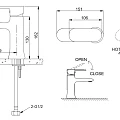 Смеситель для раковины Bravat Eco-D F193158C хром