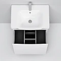 Тумба с раковиной AM.PM Like 65 напольная, белый глянец Тумба с раковиной AM.PM Like 65 напольная, белый глянец