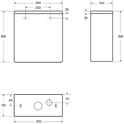 Бачок для унитаза BelBagno Lounge BB045/051T