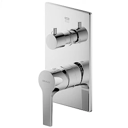 Смеситель встраиваемый для душа Bravat Prolate P69218CP-3-ENG хром