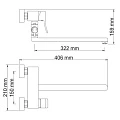 Смеситель для ванны с душем Wasserkraft Aller 1062L хром