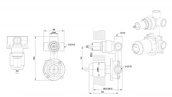 Скрытая часть Bravat Built-in D969BW-B-ENG