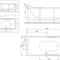 Каркас для ванны AM.PM Sensation W30A-170-075W-R серый