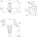 Смеситель для ванны с душем Bravat Stream-D F637163C-01A хром