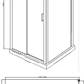 Душевой уголок Bravat Blackline 120x80см BS120.3101B профиль черный, стекло прозрачное