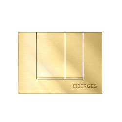 Кнопка смыва Berges Novum S9 040049 золото глянцевая