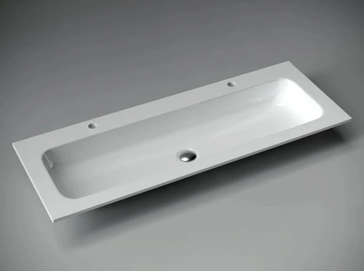 Раковина встраиваемая Ceramica Nova Grace 120см CN7016 белая
