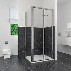 Душевой уголок RGW Classic CL-31 100x100см 04093100-51 профиль хром, стекло шиншилла