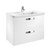 Тумба под раковину Roca Gap 80 ZRU9302877 белая глянцевая