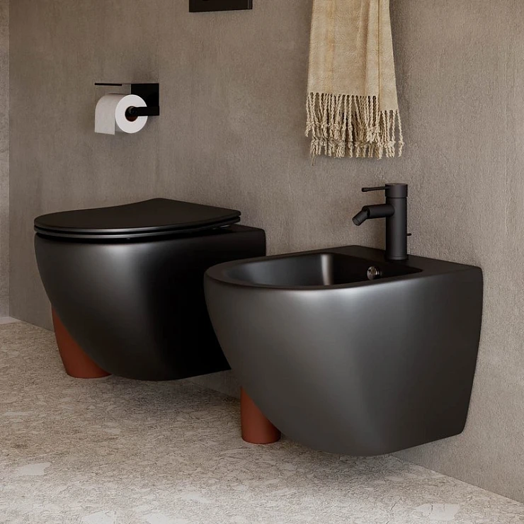 Биде подвесное Ceramica Nova Metropol CN4003MB черный матовый