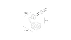 Мыльница решетка Fixsen Bogema FX-78509