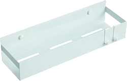 Полка Boheme Q 10965-MW с двумя крючками, белая матовая