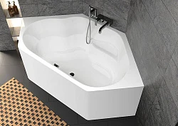Акриловая ванна Riho Winnipeg 145x145 Plug & Play B010011005 белая глянцевая
