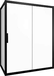 Душевой уголок STWORKI Эстерсунд 160x90см DE019R90160200 профиль черный матовый, стекло прозрачное