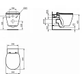 Чаша для унитаза подвесного Ideal Standard Connect Air AquaBlade E005401