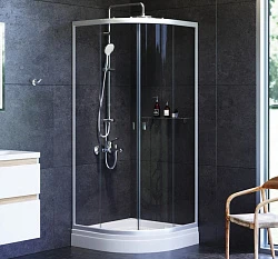 Душевой уголок AM.PM X-Joy 80x80см W88G-205-080MT профиль хром, стекло прозрачное