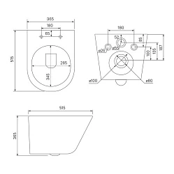 Унитаз подвесной Iddis Calipso CALR3BMi25