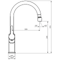 Смеситель для кухни Damixa Eclipse DX310722300 черный