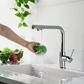 Смеситель для кухни Aquatek Европа AQ1386CR с краном для питьевой воды, хром