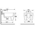 Биде подвесное BelBagno ALISE BB540BH белый глянец