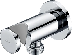 Шланговое подключение для душа Aquatek AQ2455CR с держателем душа, хром