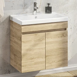Тумба с раковиной Comforty Тромсе 60 00004142217CF дуб сонома
