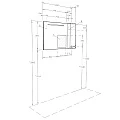 Зеркало-шкаф Aquaton Диор 100 1A167902DR01R белый