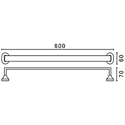 Полотенцедержатель Art&Max Ovale AM-E-4024B хром