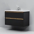 Тумба с раковиной AM.PM X-Joy 100 черная матовая