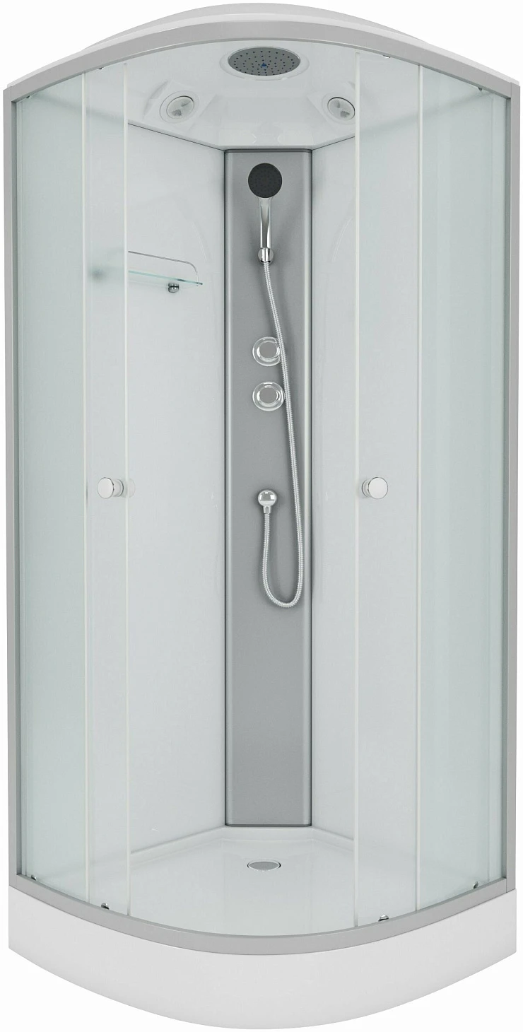 Душевая кабина Niagara Eco 100х100см NG-4302 профиль серебро