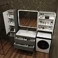 Тумба с раковиной Style Line Бергамо мини 90 антискрейч серый матовый