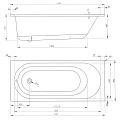 Акриловая ванна Vagnerplast Kasandra 165x70 VPBA165KAS2X-04 белая глянцевая