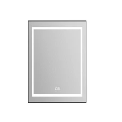 Зеркало BelBagno Kraft 70 SPC-KRAFT-685-885-TCH-WARM-NERO с подсветкой и подогревом, черное