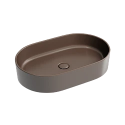 Раковина накладная Ceramica nova Element 600*380*122мм CN6048MDB коричневая матовая
