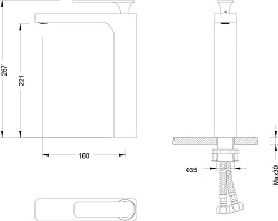 Смеситель для раковины Timo Torne 4311/00F хром