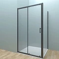 Душевой уголок Veconi Rovigo RV-072B 120x90 RV072B-12090-01-C4 черный матовый, стекло прозрачное