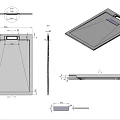 Душевой поддон Vincea 120х80см VST-4SRL8012G серый