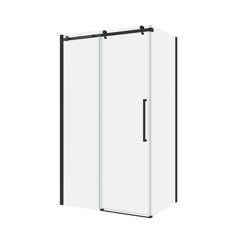 Душевой уголок Black&White Stellar Wind S808-90120 120x90см профиль черный, стекло прозрачное