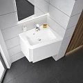 Тумба с раковиной Ravak 10° SD 10° 65 R белая
