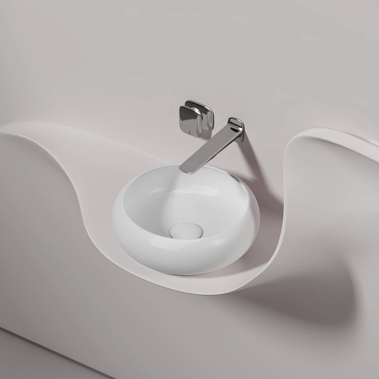 Раковина накладная Ceramica nova Element 360*360*120мм CN6050MW белая матовая
