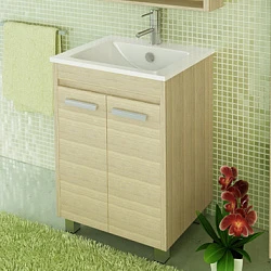 Тумба с раковиной Comforty Марио 60 00003131980CF сосна лоредо